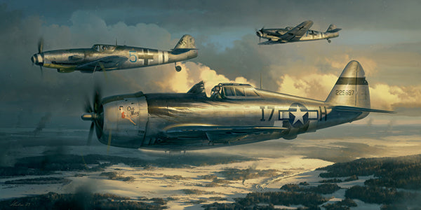 Battle of the Bulge P-47 art print