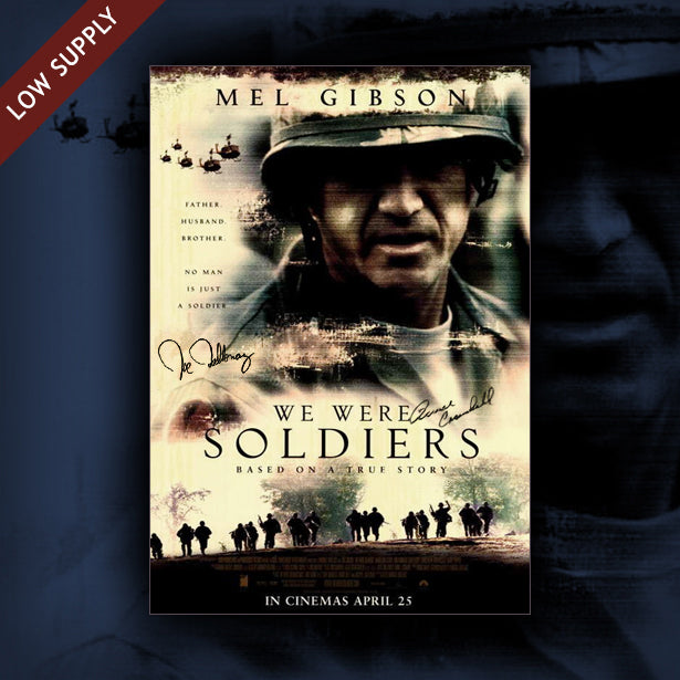 Autographed We Were Soldiers movie poster
