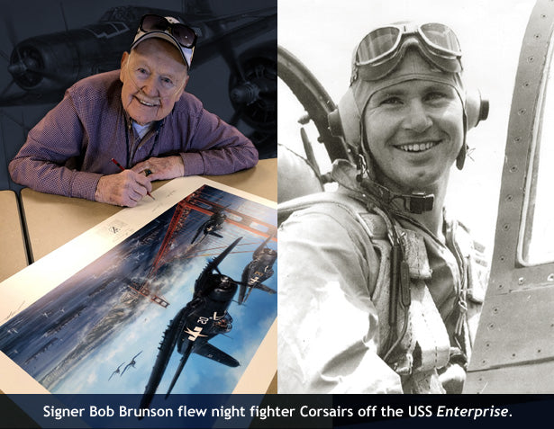 Navy Corsair pilot Bob Brunson