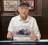 Eagle 7 gunner Clarence Smoyer with the photo