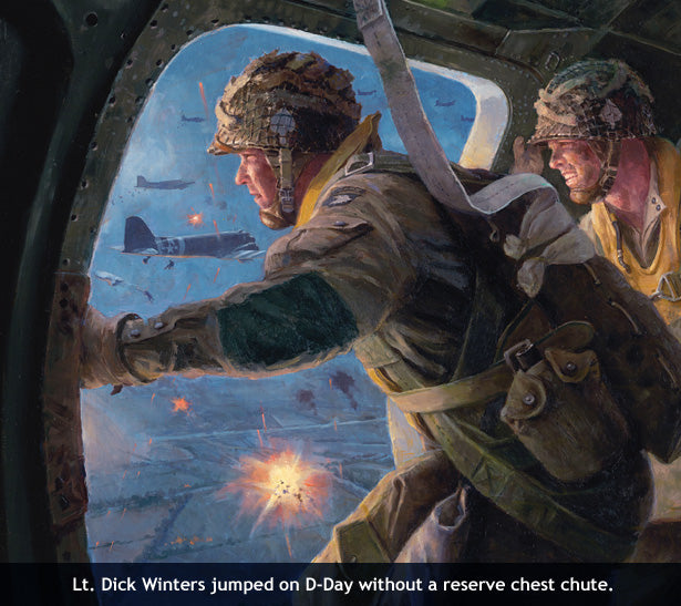 Lt. Dick Winters jumps on D-Day