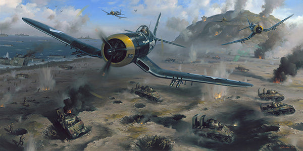 Falcons Over Iwo by Gareth Hector