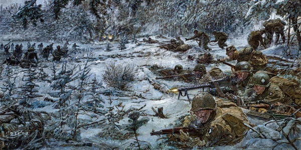 101st Airborne at Bastogne art print