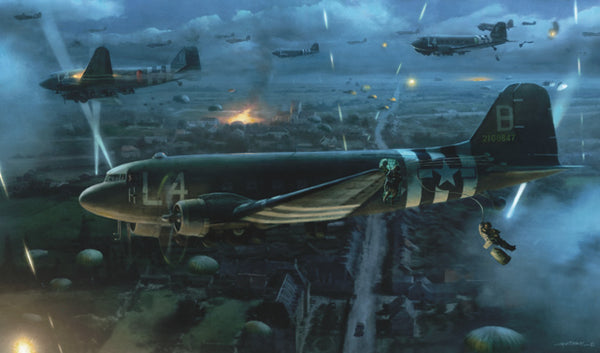 C-47s over Normandy on D-Day art print
