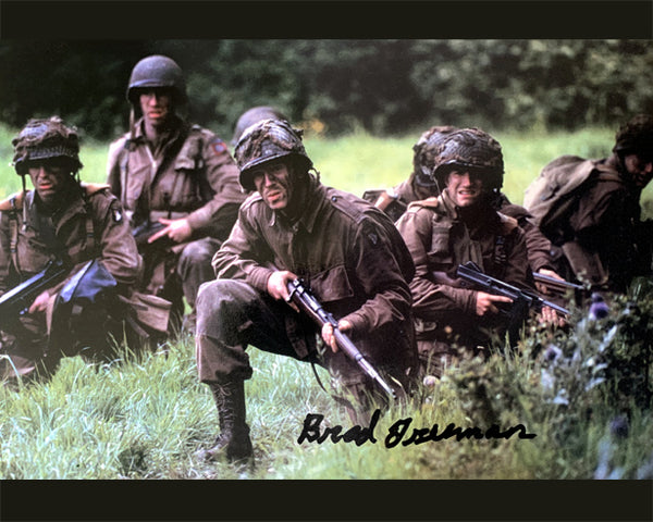 "Lt. Dick Winters on D-Day" photo autographed by Brad Freeman