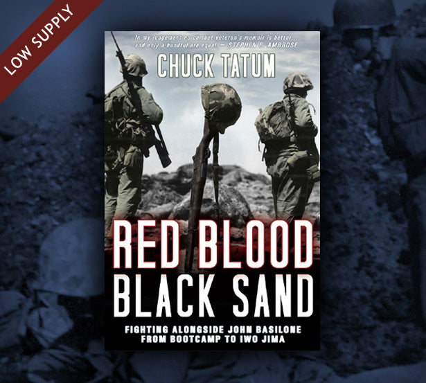 "Red Blood, Black Sand" with Chuck Tatum autographed bookplate