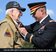 Eagle 7 gunner Clarence Smoyer receives Bronze Star